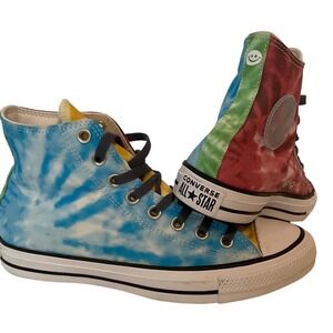 Converse Chuck Taylor All Star Pro High Tie Dye Color Pride Smiley M7 W9 A02028C